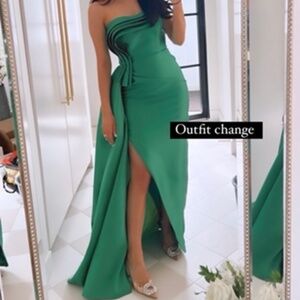 Nicole Bakti Green Dress